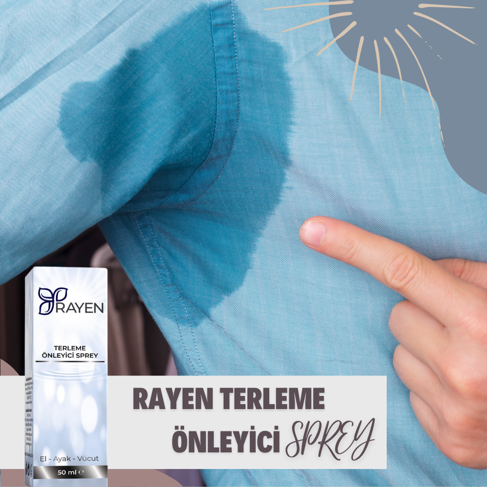 Rayen Terleme Önleyici Sprey 50ml El,  Ayak, Koltuk Altı ve Tüm Vücutta Etkili