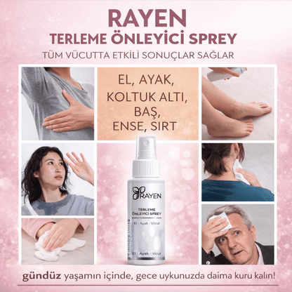 Rayen Terleme Önleyici Sprey 50ml El,  Ayak, Koltuk Altı ve Tüm Vücutta Etkili