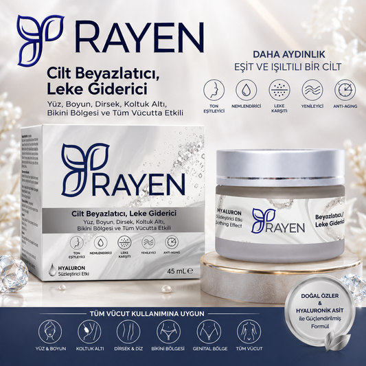 Rayen Cilt Beyazlatıcı ve Leke Karşıtı Krem