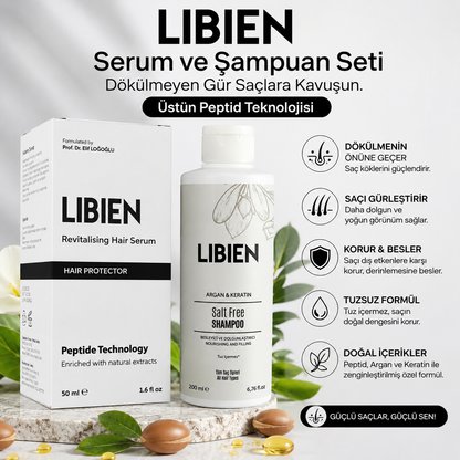 Libien Serum ve Şampuan Seti - Saçınız Cana Gelsin