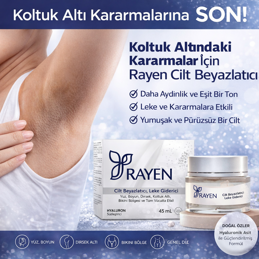 Rayen Cilt Beyazlatıcı ve Leke Karşıtı Krem