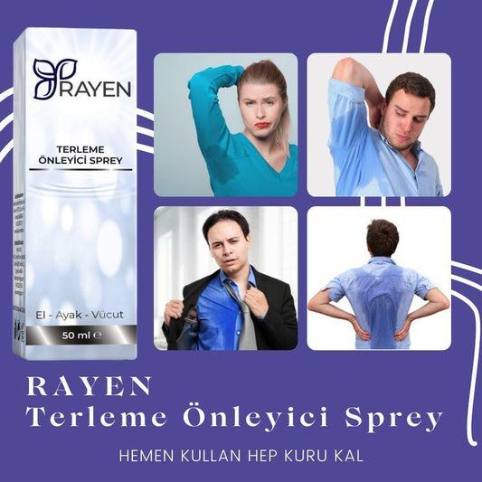 Rayen Terleme Önleyici Sprey 50ml El,  Ayak, Koltuk Altı ve Tüm Vücutta Etkili